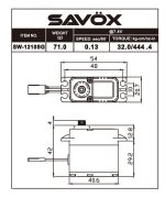 Savox SW1210SG-BE