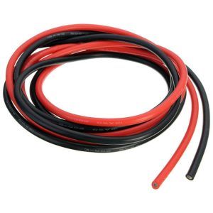 Кабель медный в силиконовой оплетке 12АWG 2Pin 5м 