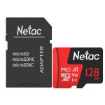 Карта памяти microSDXC UHS-I U3 NETAC P500 Extreme Pro 128 ГБ