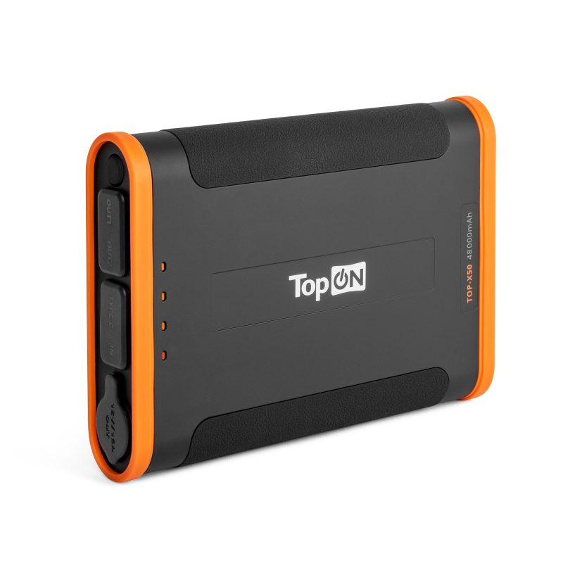 Портативный аккумулятор TopON TOP-X50 48000mAh Type-C PD 60W, USB1 QC3.0, USB2 12W