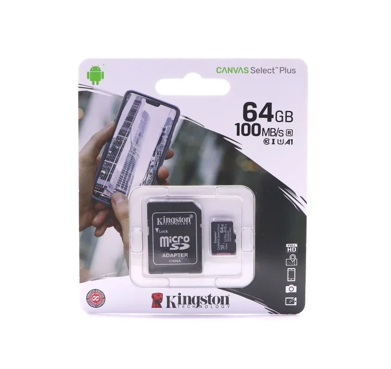Карта памяти Kingston Canvas Select Plus microSDHC