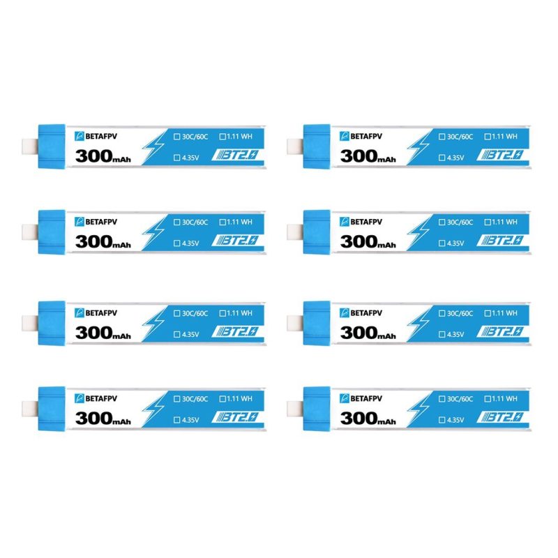 Аккумуляторы BETAFPV 300mAh 1S 30C LiHV (8шт)