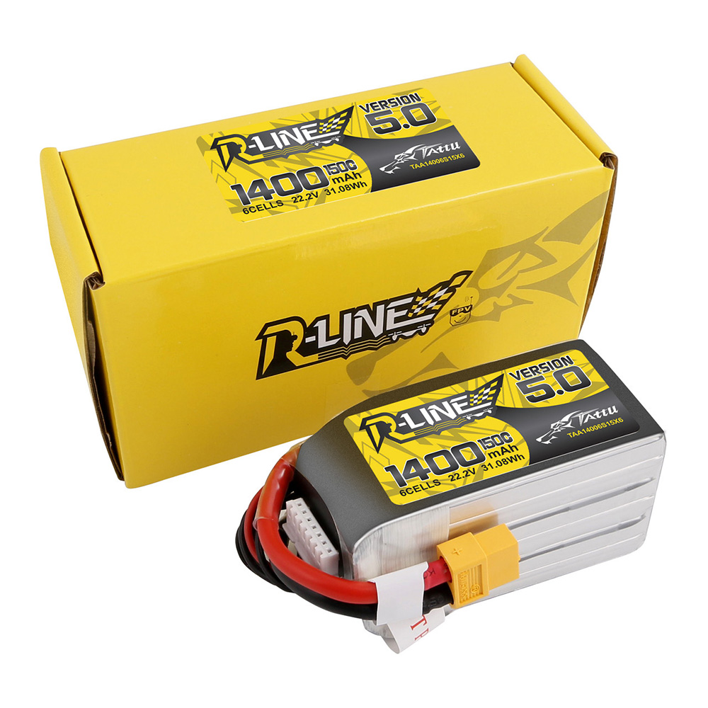 Аккумулятор Tattu R-Line V5.0 1400мАч 6S 150C LiPo (XT60)