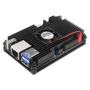 Металлический корпус для Orange Pi 5 с вентилятором