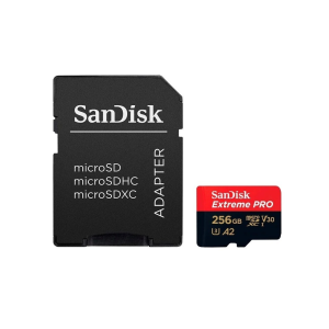 Карта памяти 256Gb SanDisk Extreme Pro microSDXC Class 10 UHS-I U3 V30 A2