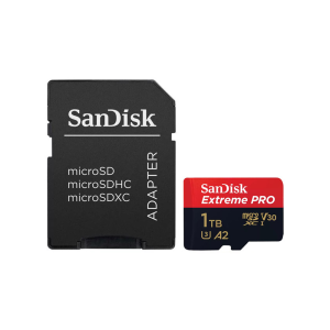 Карта памяти 1TB SanDisk Extreme Pro microSDXC Class 10 UHS-I U3 V30 A2 + SD адаптер