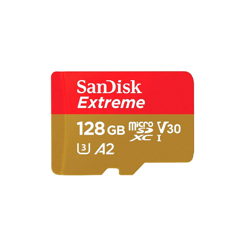 Карта памяти 128Gb SanDisk Extreme microSDXC Class 10 UHS-I U3 V30