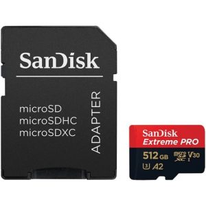 Карта памяти SanDisk Extreme Pro 512Gb microSDXC Class 10 UHS-I U3 V30 A2
