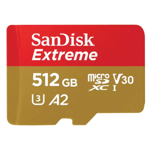 Карта памяти 512Gb SanDisk Extreme microSDXC Class 10 UHS-I U3 V30