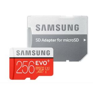 Карта памяти 256Gb Samsung EVO Plus microSDXC Class 10 UHS-I U3 + SD адаптер