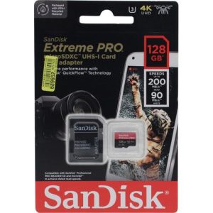 Карта памяти 128Gb SanDisk Extreme Pro microSDXC Class 10 UHS-I U3 V30 A2