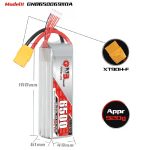 Аккумулятор для FPV GNB 6500mah 6S 110C XT60