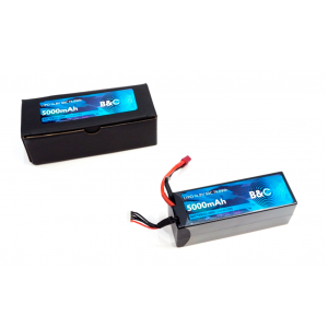 Аккумулятор Li-po B&C 5000 MAH 14.8v (4s) 50C, XT60, Hard case